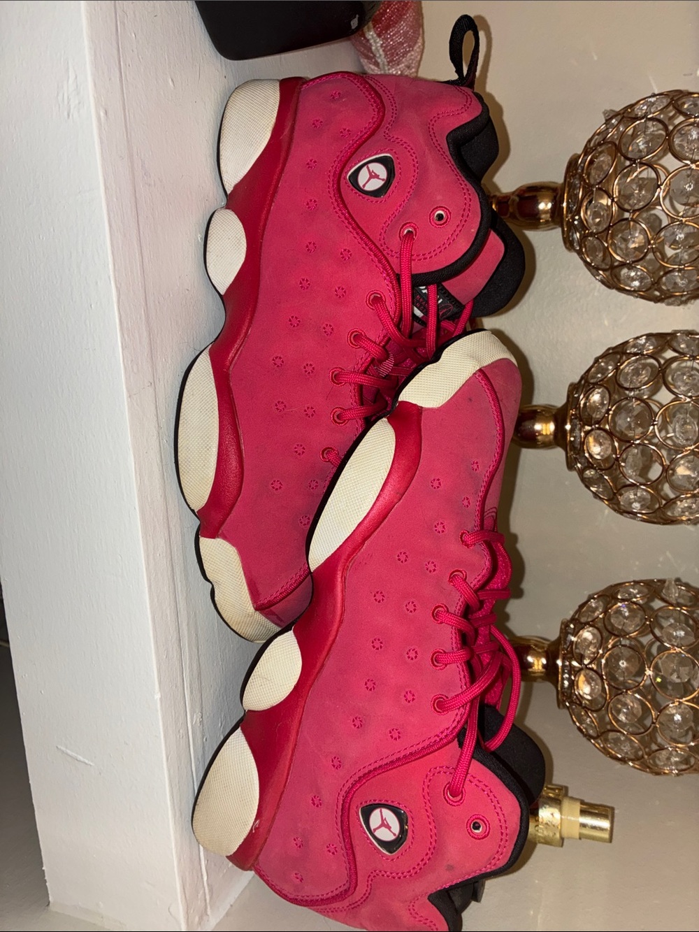 Jordan Kids Pink and Cream Low-Top Sneakers